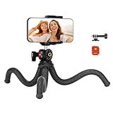 NEEWER Tripé Flexível Com Controle Remoto Mini Tripé De Telefone Para Câmera Bastão De Selfie Com Suporte De Telefone E Adaptador De Câmera De Ação Compatível Com GoPro Insta360 IPhone Samsung 