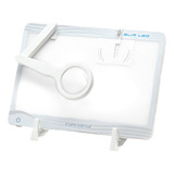 Negatoscópio Slim Led Panorâmico C Lupa Cristal 3 5x Bivolt