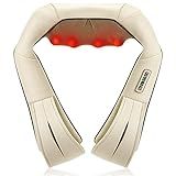 Nekteck Shiatsu Massageador De Pescoço E Costas Com Calor Calmante Almofada Elétrica De Massagem De Tecido Profundo 3D Para Ombro Perna Alívio De Dores Musculares De Corpo Inteiro Carro Escritório E Uso Doméstico