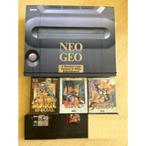 Neo Geo Aes Caixa Mdf 5 Jogos