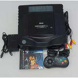 Neo Geo Cd Japonês Com 01 Controle Fonte Original Cabos E Jogo Samurai Spirits
