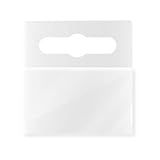 NEOBRASIL Hang Tab Flex Etiqueta Adesiva HT 207 Expositor Para Loja Gancho Expositório Adesivo Para Organização Prateleiras E Gancheira PET Reciclável Transparente Suportam 350gr 1000un