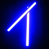 Neon Led Som Automotivo Azul 12v Universal 6000k Barra 4pçs