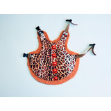 Neoprene  Design Estampado  Leopardo Com Pedras Vermelhas