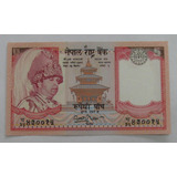 Nepal Bela Cédula 5 Rupees 2005 Fe