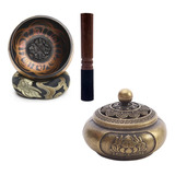 Nepal Tibete Buda Som Tigela Tibetana Meditacao Incensario