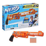 Nerf Lançador De Dardos Fortnite Pistola 6 sh Hasbro F2684