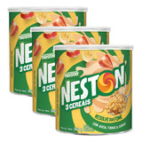 Neston 3 Cereais Aveia Fibras E Cereais Lata 360g Kit Com 3