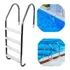 Netuno 050 Escada Para Piscina 4 Degraus Inox 1 1 2 Branco