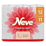 Neve Papel Higiênico Toque De Seda Folha Dupla- 30m- Leve 12 Pague 11 Rolos