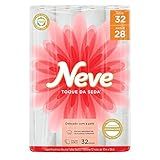 Neve Papel Higiênico Toque De Seda Folha Dupla- 30m- Leve 32 Pague 28 Rolos