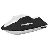 Neverland Capa Impermeável Para Jet Ski - Compatível Com Yamaha Seadoo Kawasaki, Capas De Jet Ski 3 Lugares Resistentes A Uv 210d Capa Resistente Com 2 Saídas De Ar Adequadas Para 2 3 Lugares