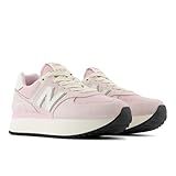 New Balance Tênis Feminino 574 Granito Rosa Rosa De Meados Do Século 40
