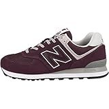 New Balance Tênis Masculino 574 Core Borgonha Branco 40