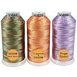 New Brothread S 32 Opções Vários Pacotes De Cores Sortidas De Fio De Máquina De Bordado De Poliéster Enorme Carretel 5000M Para Todas As Máquinas De Bordado Cores Variadas 1