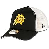 New Era Boné De Caminhoneiro Phoenix Suns 9FORTY De Espuma Frontal Ajustável Preto E Branco Preto Branco Tamanho Nica
