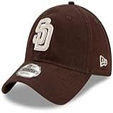 New Era Boné MLB Core Classic 9TWENTY Alternativo Ajustável Tamanho Único San Diego Padres Marrom Tamanho Único