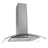 New Order 50051030 Coifa Fogatti Vidro Curvo Duto Slim 220 V Inox 90cm
