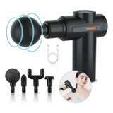 New Pistola De Massagem Muscular 6 Velocidades 4 Cabeças