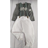 Newborn Conjunto Ano Novo Menino Calça colete suspensório gr
