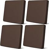Newwiee Conjunto De 4 Capas De Almofada Elásticas Para Sofá Sofá Cadeira Capas Individuais à Prova D água Capas De Almofada De Substituição Para Crianças Animais De Estimação Café Escuro Capa