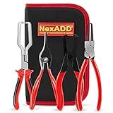 NEXADD Conjunto De Alicates De Linha De Combustível 4 Peças Removedor De Mangueira Pinça De Filtro De Combustível De 22 Cm Clipe De Braçadeira De Tubo De Mangueira Conjunto De Alicates De