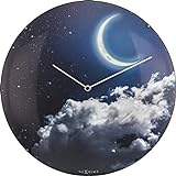 NEXTIME Relógio De Plástico New Moon Dome 3177 0 Que Brilha No Escuro 35 X 35 X 5 Cm