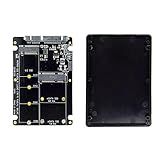 NFHK Caixa Conversor Adaptador M-2 NGFF B-Key E MSATA SSD Para SATA 3-0 Combo 2 Em 1