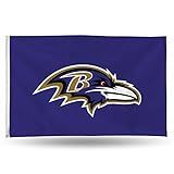 NFL Baltimore Ravens Bandeira De Um Lado Com Ilhoses De 9 5 M Por 1 5 M
