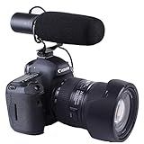 Nicama Microfone De Entrevista Condensador Cardioide SGM5 Para Câmera DSLR Nikon Canon Sony Câmera Mirrorless DV Filmadora