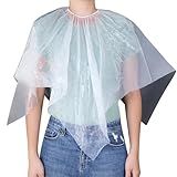 NICENEEDED 30 Capas Descartáveis De Cor De Cabelo Xale Transparente à Prova D água Cabeleireiro Cabeleireiro Cabeleireiro Capa Curta Para Uso Doméstico E Salão De Beleza Transparente 100 100cm
