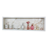 Nicho Banheiro Porcelanato 80x 30 Calacata Gold 2 Peças 40cm