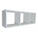 Nicho Colmeia 120x30x20 Com 4 Divisoria 100 mdf Branco