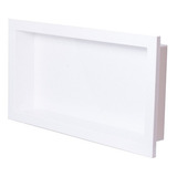 Nicho De Parede Para Embutir 30x60cm Plástico Gerplast Cor Branco