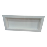 Nicho De Porcelanato Bordas Retas Branco 80x30x10
