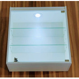 Nicho Decorativo Suspenso Led Prateleira Vidro Temperado