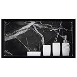 Nicho Em Porcelanato Polido P-Banheiro -Preto- 61 X 31 X 11 Cm