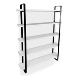 Nicho Expositor Organizador Arusi 100 Esmaltes 5 Prateleiras Cor Preto branco