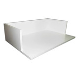 Nicho Flutuante De Parede Para Micro ondas Forno Tudo Para Decorar Cor Branco