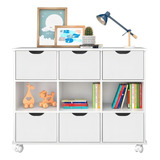 Nicho Organizador Com 6 Gavetas Qmovi Branco