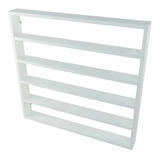 Nicho Organizador Expositor Para 200 Esmaltes 5 Prateleiras Em Mdf Branco