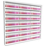 Nicho Organizador Marcenaria Brasil Expositor Para Esmaltes 7 Prateleiras Mdf Cor Branco