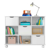 Nicho Organizador Qmovi Cor Branco Com 3 Gavetas Cor Branco