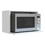Nicho Suporte Para Microondas Em Mdf Na Parede Cozinha Branco Maclavi Móveis