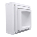 Nichos Para Quarto De Bebê E Decoração Kit C 3uni 100 Mdf Cor Branco Cor Da Armação Branco