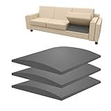 Nigoone Pacote Com 3 Almofadas De Sofá Para Sofá 50 8 Cm X 50 8 Cm Espuma Para Assento Flácido Espuma De Alta Densidade Sob Móveis Sofá Sofá Almofada De Assento Reparador De Queda Antiderrapante 