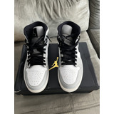 Nike Air Jordan 1 Smoke Grey Mid Acompanha Caixa E Seda 