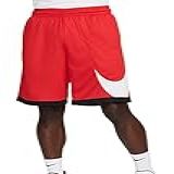 Nike Bermuda De Basquete Masculina Dri Fit HBR 3 0 Vermelho Preto Branco G