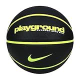 Nike Bola De Basquete Playground De Borracha Para Uso Ao Ar Livre Preta/verde - Tamanho 7