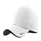 Nike Boné Perfurado Padrão Golf Dri FIT Swoosh  Branco